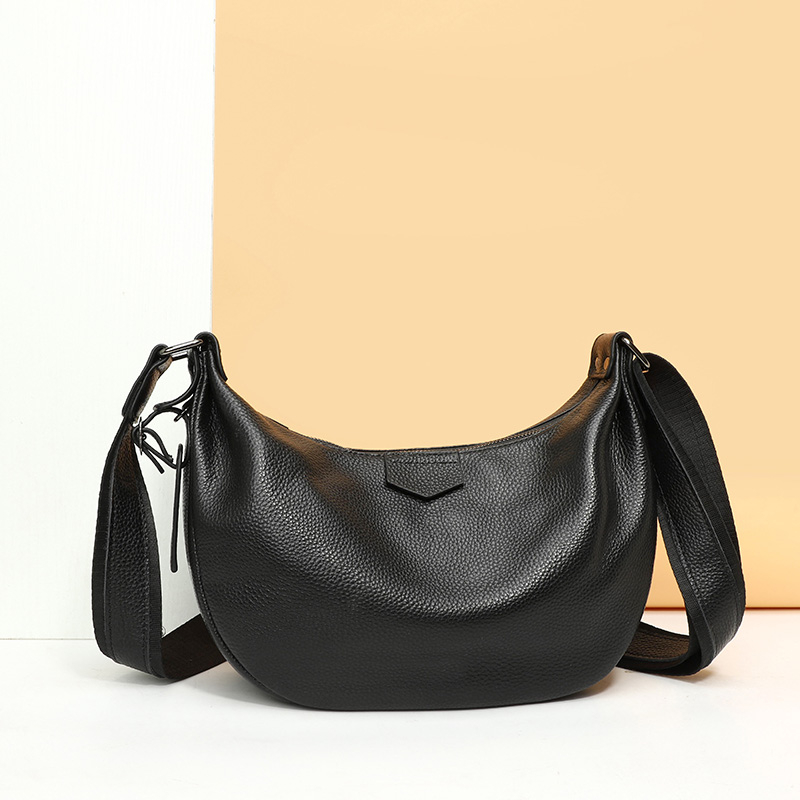 Half Moon Bag Suede - 새로운 여성 가방 100% 정품 가죽