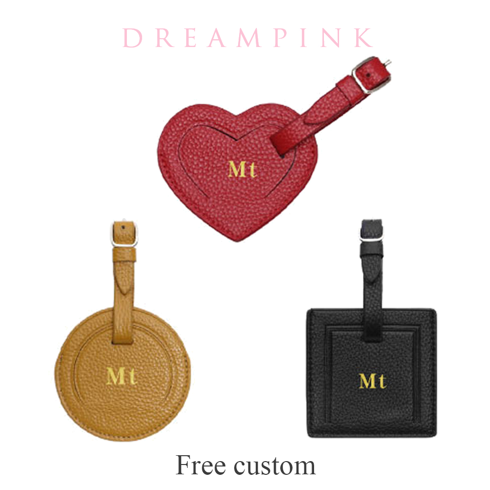 Luxury Bags Names - 100% 정품 가죽 여행 수하물 태그