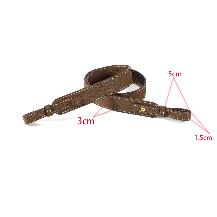 Belt Bag Leather Wide - 풀 레더 토고 에투프 천연 가죽