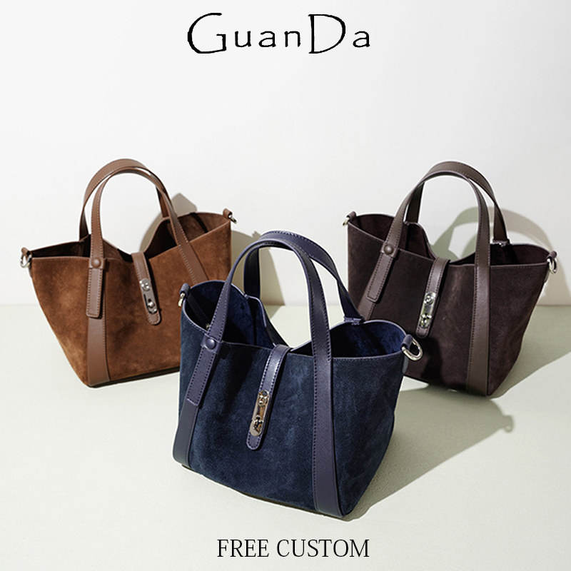 Luxury Bags Names - 럭셔리 스웨이드 가죽 핸드백 여성 맞춤