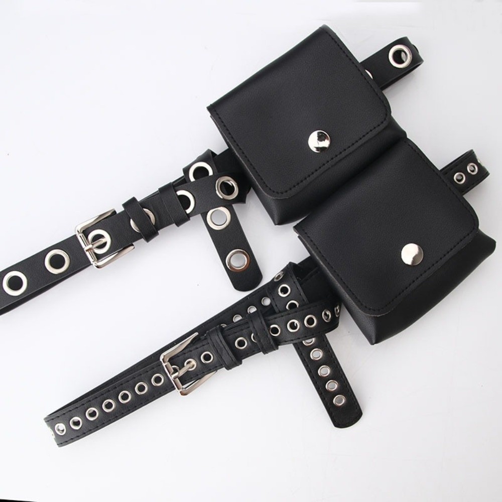 Belt Bag Leather Wide - 새로운 PU 가죽 여성 허리 가방