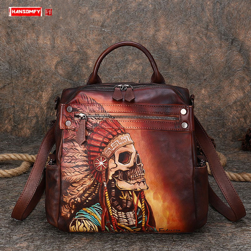 Luxury Bags Hand Painted - 2026 새로운 럭셔리 패션 가죽 여성