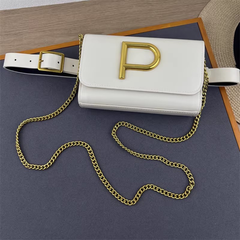 여성용 디자이너 P 문자 PU 가죽 가방 코르셋 여성용 - Belt Bag Leather Wide 리뷰 및 가격