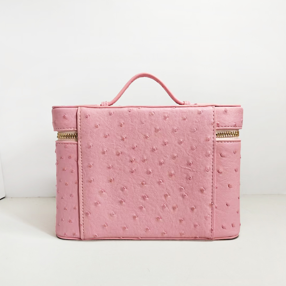 럭셔리 타조 모조 가죽 여성 메이크업 화장품 가방, 맞 - Luxury Bags Names 리뷰 및 가격