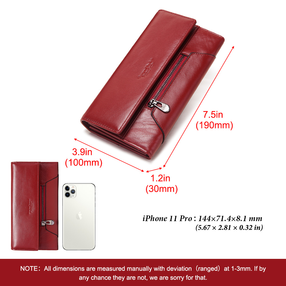 HUMERPAUL 패션 여성 정품 가죽 지갑 RFID  - Luxury Bags Photos 리뷰 및 가격