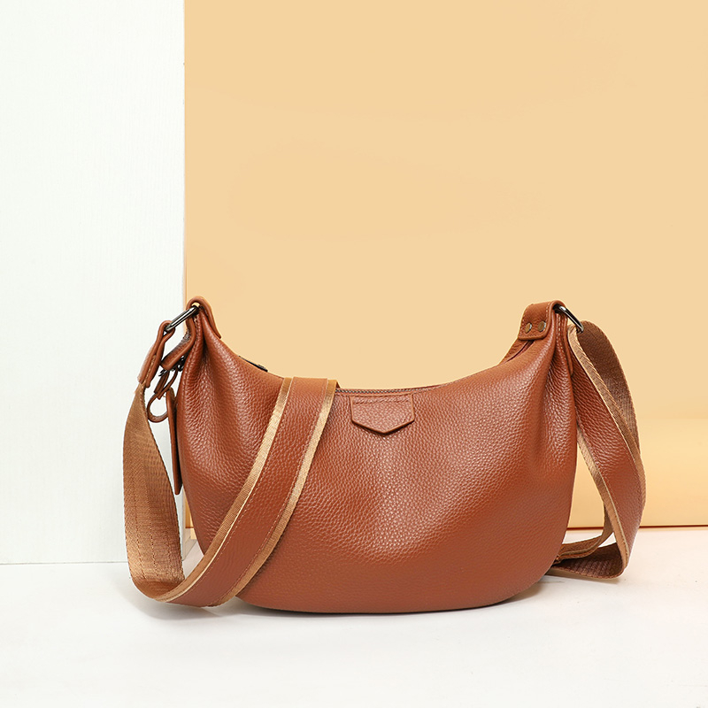 새로운 여성 가방 100% 정품 가죽 겨드랑이 토트 백 - Half Moon Bag Suede 리뷰 및 가격