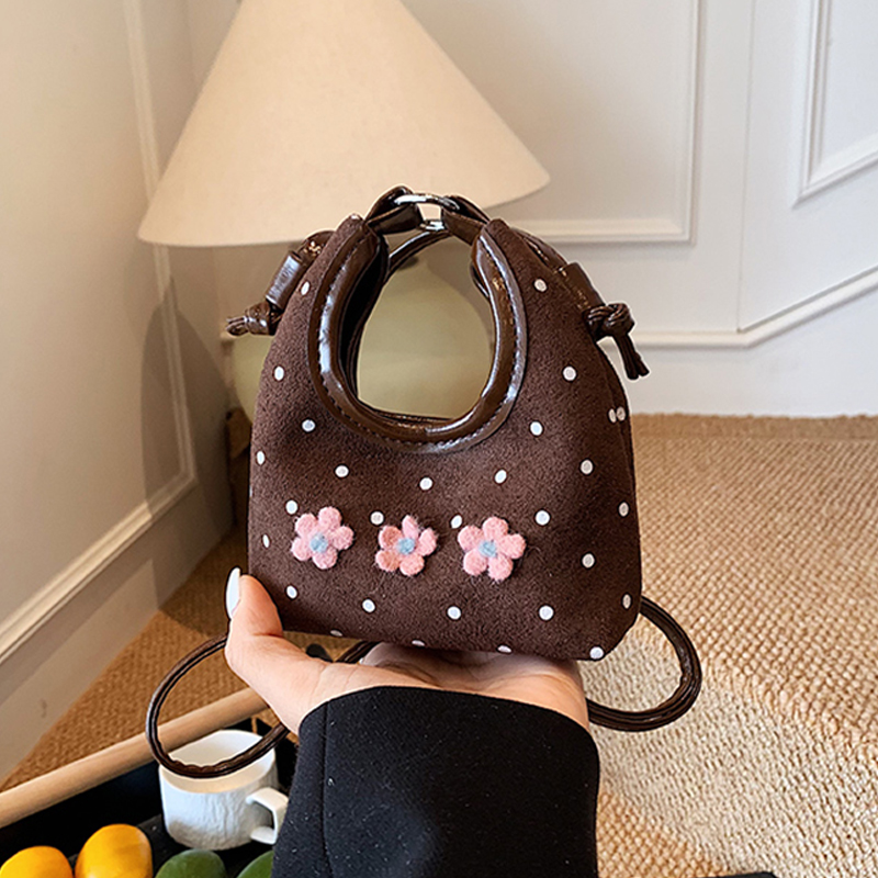 가을 겨울 달콤한 꽃 미니 크로스바디 백 여성용 물방울 - Half Moon Bag Suede 리뷰 및 가격