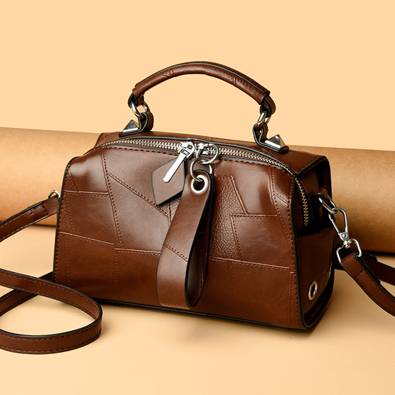 여성용 천연 가죽 백팩, 심플한 가죽 가방, 빈티지 보 - Luxury Bags Level 리뷰 및 가격