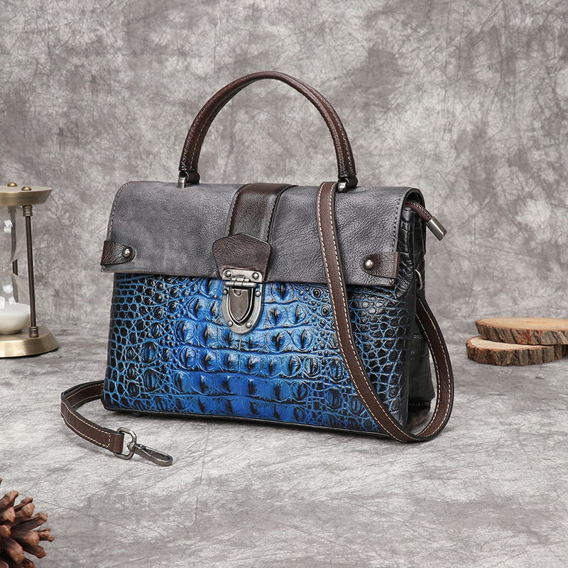 Johnature 레트로 악어 패턴 럭셔리 핸드백 여성 - Luxury Bags Hand Painted 리뷰 및 가격