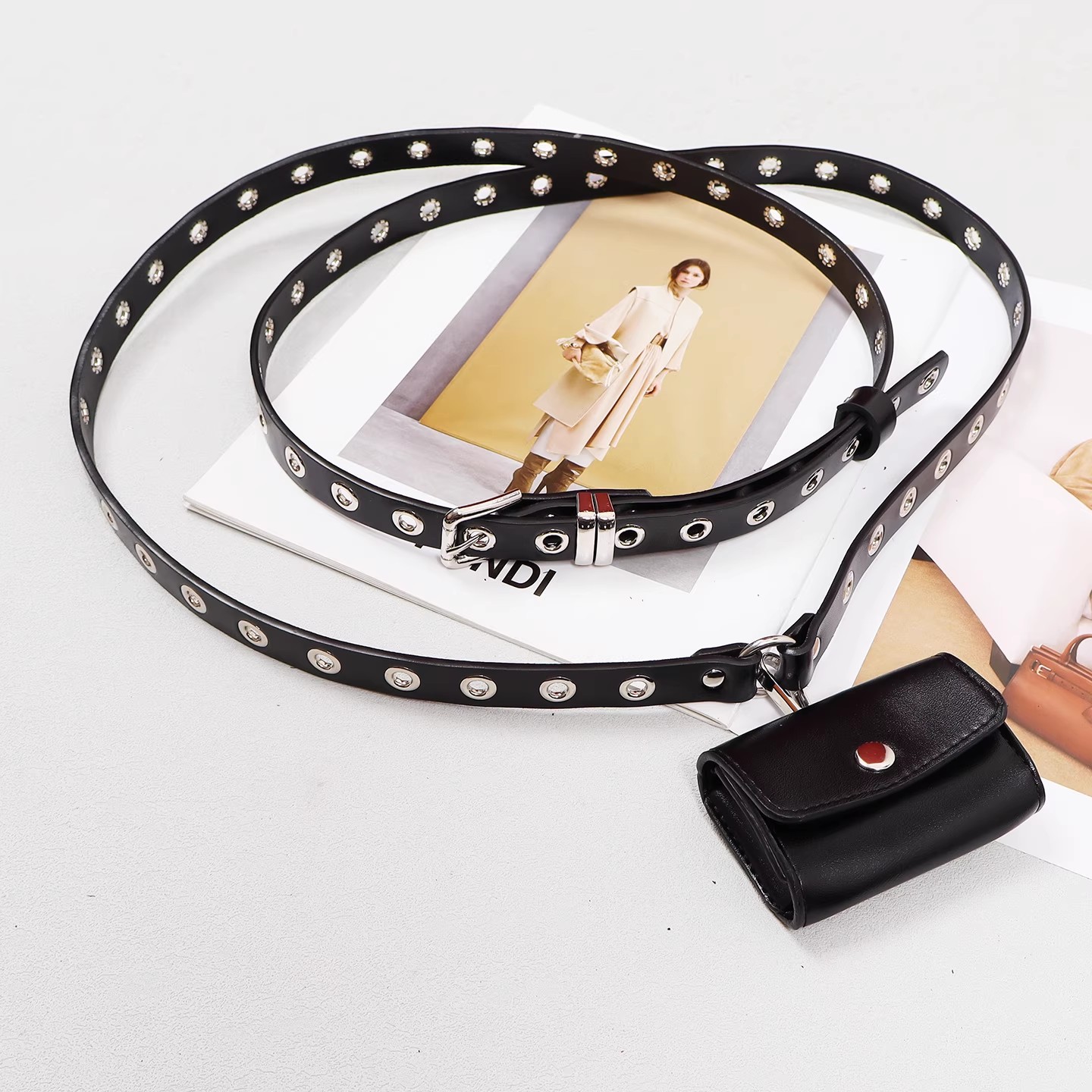 여성 런웨이 패션 정품 가죽 블랙 백 커머번드 여성 드 - Belt Bag Leather Wide 리뷰 및 가격