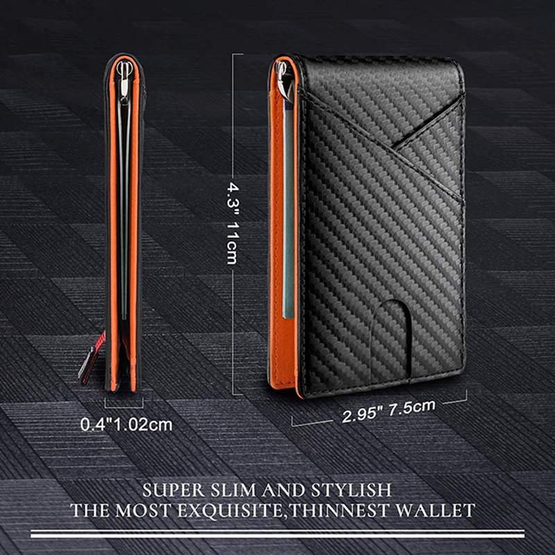 RFID 차단 신용카드 홀더 남성 지갑 머니백 카본 파 - Luxury Bags Photos 리뷰 및 가격