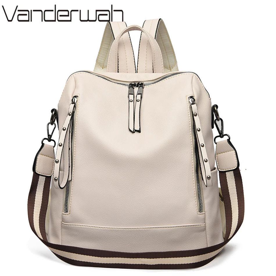 브랜드 럭셔리 배낭 부드러운 가죽 방수 배낭, 프레피  - Luxury Bags Brands For Women 리뷰 및 가격