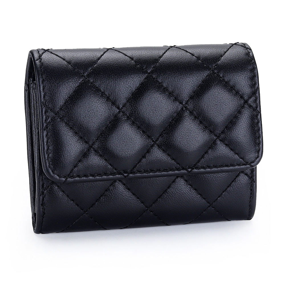 양가죽 퀼팅 카드 홀더 여성용 반지갑 가죽 은행 신용  - Luxury Bags Names 리뷰 및 가격