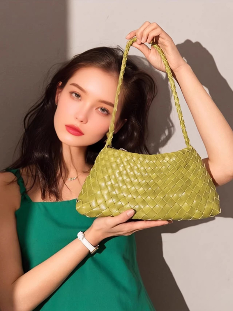 손으로 짠 인기 고급형 싱글 숄더 핸드헬드 겨드랑이 가 - Half Moon Bag Suede 리뷰 및 가격