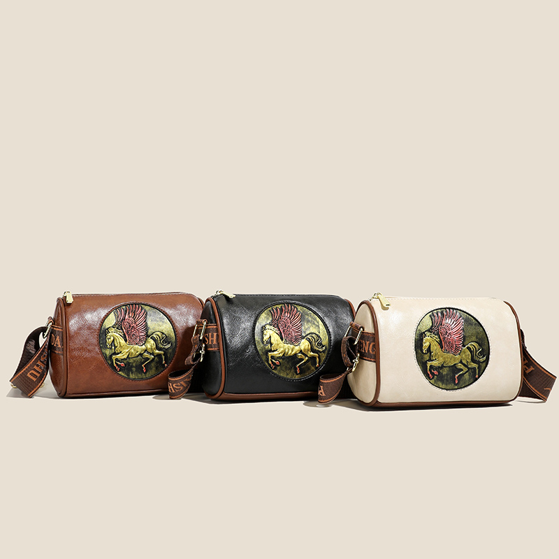 2025 뉴 빈티지 페가수스 엠보싱 가죽 크로스바디 백 - Luxury Bags Hand Painted 리뷰 및 가격