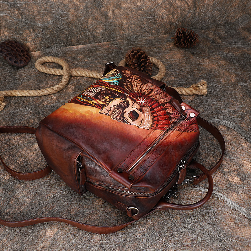 2026 새로운 럭셔리 패션 가죽 여성 배낭 여성 책가 - Luxury Bags Hand Painted 리뷰 및 가격